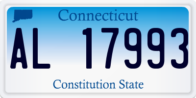 CT license plate AL17993