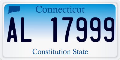 CT license plate AL17999