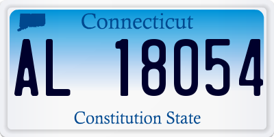 CT license plate AL18054