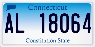 CT license plate AL18064