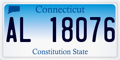 CT license plate AL18076