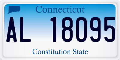 CT license plate AL18095