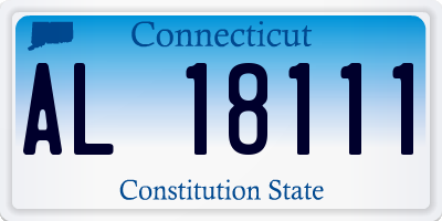 CT license plate AL18111