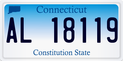 CT license plate AL18119