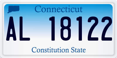 CT license plate AL18122