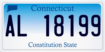 CT license plate AL18199