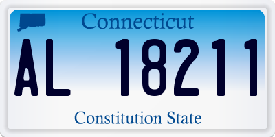CT license plate AL18211