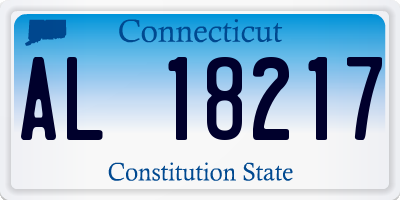 CT license plate AL18217