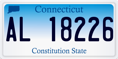 CT license plate AL18226