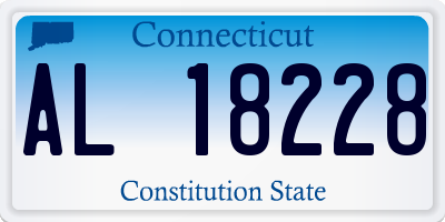 CT license plate AL18228