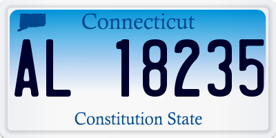 CT license plate AL18235