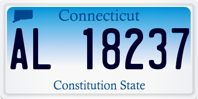 CT license plate AL18237