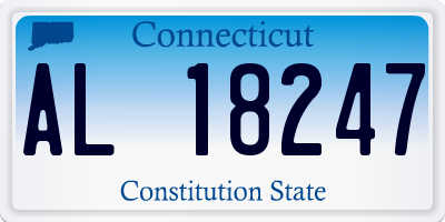 CT license plate AL18247