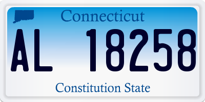 CT license plate AL18258
