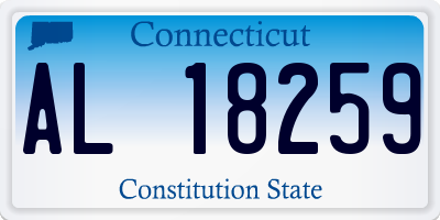 CT license plate AL18259