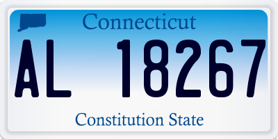CT license plate AL18267