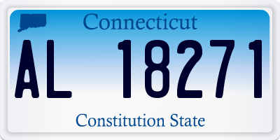 CT license plate AL18271