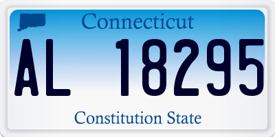 CT license plate AL18295