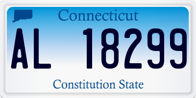 CT license plate AL18299