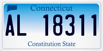 CT license plate AL18311