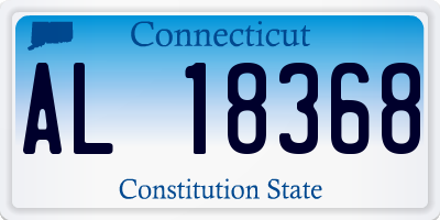 CT license plate AL18368