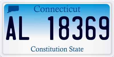 CT license plate AL18369