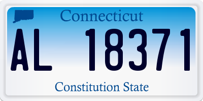 CT license plate AL18371