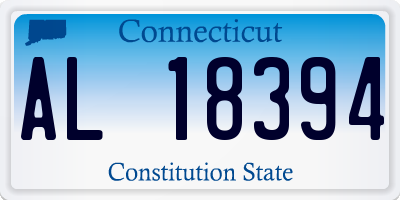 CT license plate AL18394