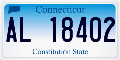 CT license plate AL18402