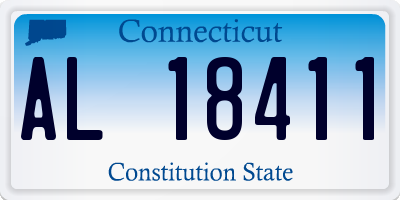 CT license plate AL18411