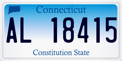 CT license plate AL18415