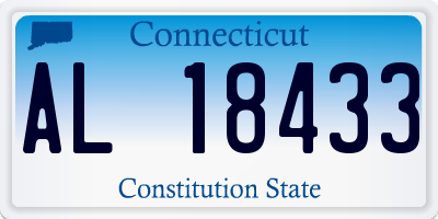 CT license plate AL18433