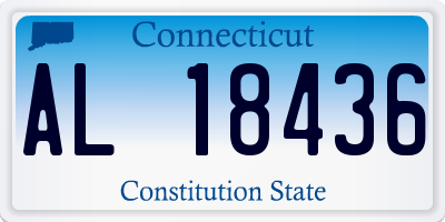 CT license plate AL18436