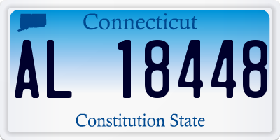 CT license plate AL18448