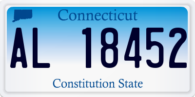 CT license plate AL18452