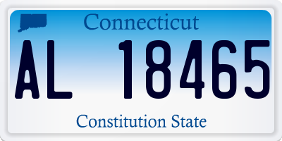 CT license plate AL18465