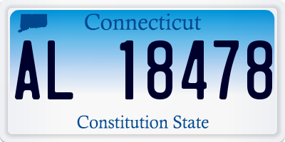 CT license plate AL18478