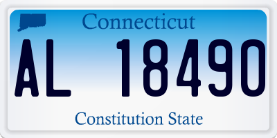 CT license plate AL18490