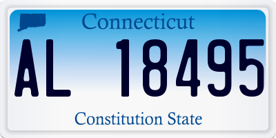 CT license plate AL18495