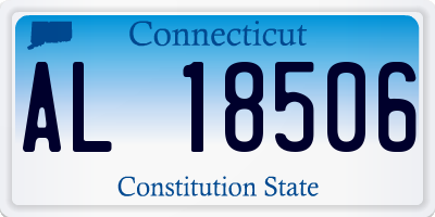 CT license plate AL18506