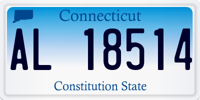 CT license plate AL18514