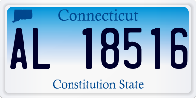 CT license plate AL18516