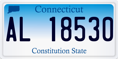 CT license plate AL18530