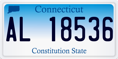 CT license plate AL18536