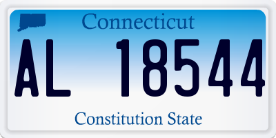 CT license plate AL18544