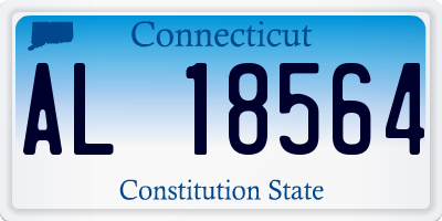 CT license plate AL18564