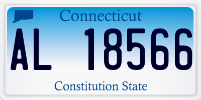CT license plate AL18566