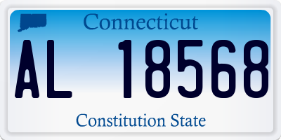 CT license plate AL18568