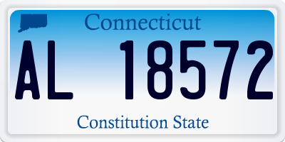 CT license plate AL18572