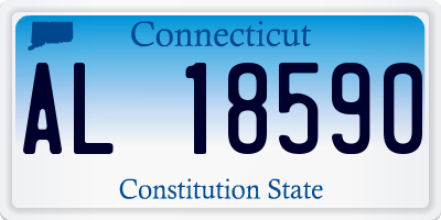 CT license plate AL18590